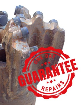 Drill bit with a guarantee stamp